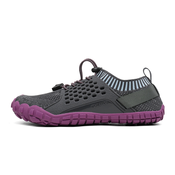 Women's Quick-Dry Aqua Water Shoes - GREY PURPLE - 1